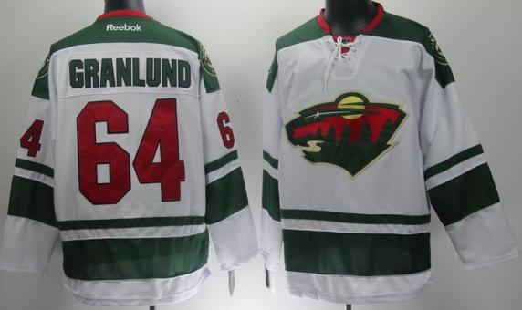 Minnesota Wild 64 Mikael Granlund White NHL Jerseys New