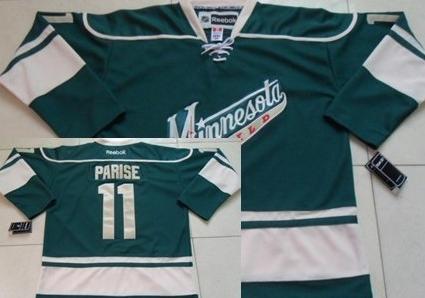 Cheap Minnesota Wild 11 Zach Parise Green NHL Jersey For Sale