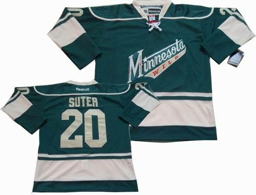 Cheap Minnesota Wild 20 Ryan Suter Green NHL Jersey For Sale