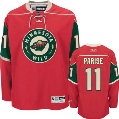 Cheap Minnesota Wild 11 Zach Parise Red NHL Jersey For Sale