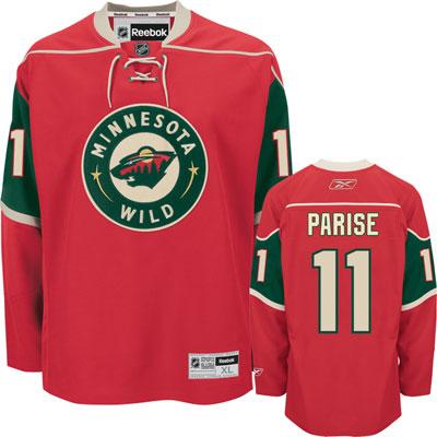 Minnesota Wild 11 Zach Parise Red NHL Jersey