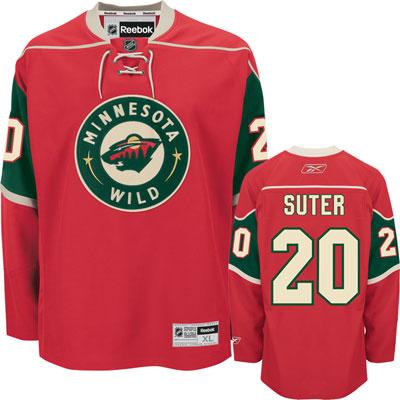 Minnesota Wild 20 Ryan Suter Red NHL Jersey