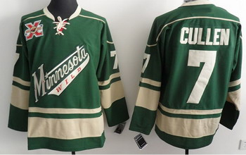 Cheap Minnesota Wild 7 Cullen Green Jerseys 10th Anniversary Mark For Sale