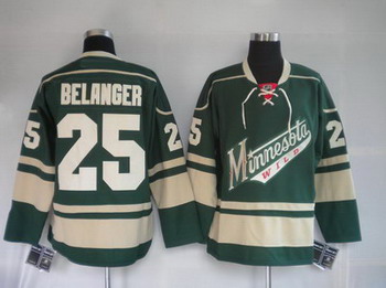 Minnesota Wild 25 BELANGER green Jerseys Minnesota Wild 25 BELANGER green Jerseys