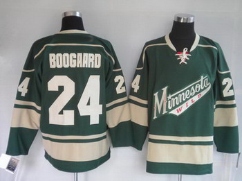 Minnesota Wild 24 BOOGAARD green Jerseys Minnesota Wild 24 BOOGAARD green Jerseys