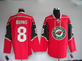 Minnesota Wild 8 BURNS red jerseys