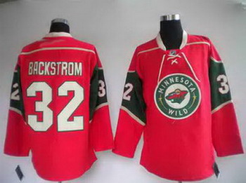 Minnesota Wild 32 BACKSTROM red jerseys