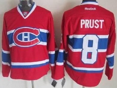 Montreal Canadiens 8 Brandon Prust Red NHL Jerseys Montreal Canadiens 8 Brandon Prust Red NHL Jerseys