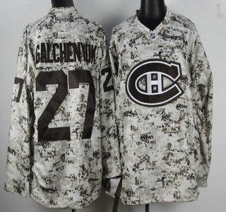 Cheap Montreal Canadiens 27 Alex Galchenyuk White Camo NHL Jersey For Sale