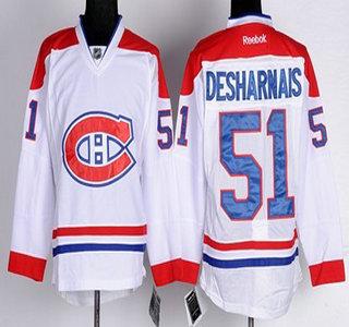 Cheap Montreal Canadiens 51 David Desharnais White NHL Jersey For Sale