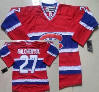 Montreal Canadiens 27 Alex Galchenyuk Red NHL Jersey CH