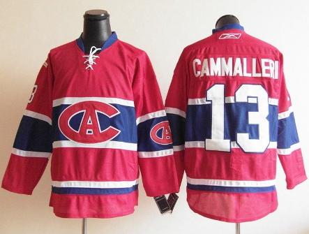 Cheap Montreal Canadiens 13 Michael Cammalleri Red NHL Jerseys CA Style For Sale