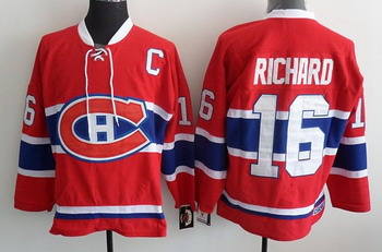 Cheap Montreal Canadiens 16 Richard Red Jerseys Throwback For Sale