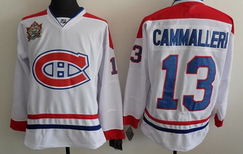 Cheap Montreal Canadiens 13 Cammalleri White Jerseys Classic For Sale
