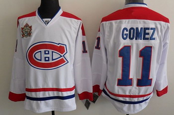 Cheap Montreal Canadiens 11 Gomez White Jerseys Classic For Sale