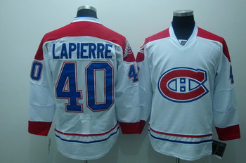 Cheap Montreal Canadiens 40 Maxim Lapierre White Jerseys CH For Sale
