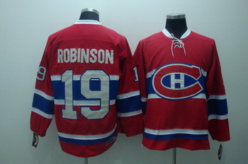 Montreal Canadiens 19 robinson red Jerseys CH Patch