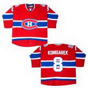 Montreal Canadians 8 KOMISAREK red jerseys Montreal Canadians 8 KOMISAREK red jerseys