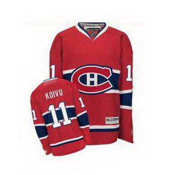 Montreal Canadians 11 koivu red jerseys Montreal Canadians 11 koivu red jerseys
