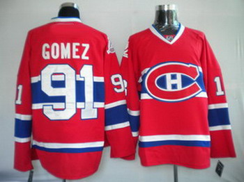 Cheap Montreal Canadiens 91 Gomez red For Sale