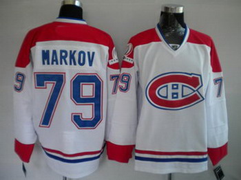 Cheap Montreal Canadiens 79 MARKOV white NEW CH For Sale