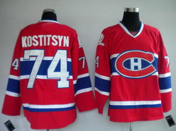 Montreal Canadiens 74 KOSTITSYN red NEW CH Montreal Canadiens 74 KOSTITSYN red NEW CH