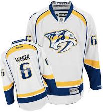 Cheap Nashville Predators 6 Shea Weber White NHL Jerseys For Sale