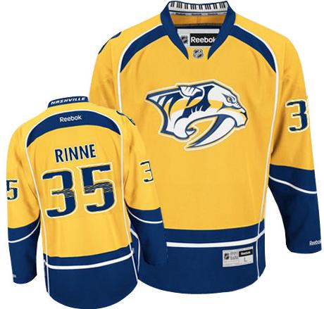Nashville Predators #35 Pekka Rinne Yellow NHL Jerseys