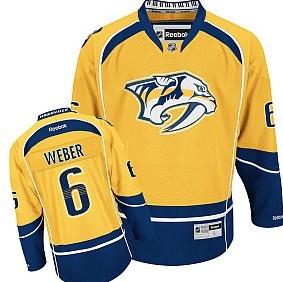 Cheap Nashville Predators 6 Shea Weber Yellow NHL Jerseys For Sale