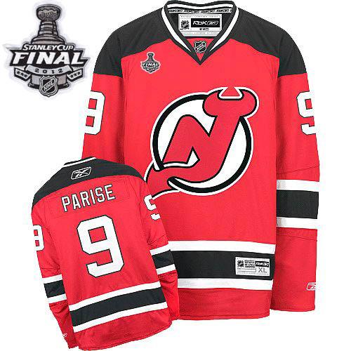 Cheap New Jersey Devils #9 Zach Parise Red With 2012 Stanley Cup Finals Patch NHL Jerseys For Sale