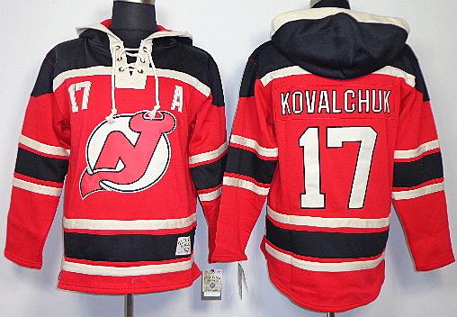 New Jersey Devils 17 Ilya Kovalchuk Red Lace-Up NHL Jersey Hoodies New Jersey Devils 17 Ilya Kovalchuk Red Lace-Up NHL Jersey Hoodies