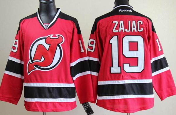 New Jersey Devils 19# Zajac Red NHL Jerseys
