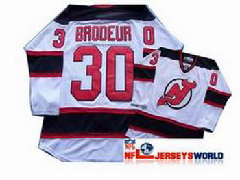 Cheap New Jersey Devils 30 Brodeur White Jersey For Sale