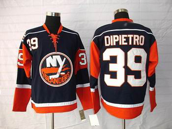 Cheap New York Islanders 39 Rick DiPietro Dark blue jersey For Sale
