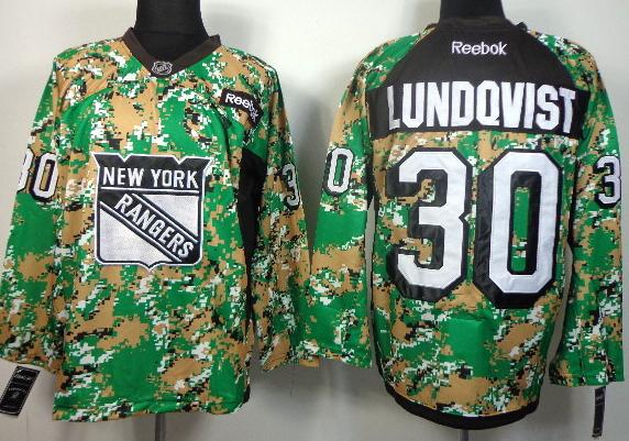Cheap New York Rangers 30 Henrik Lundqvist Camo NHL Jerseys For Sale