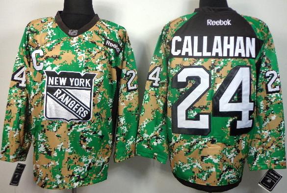 Cheap New York Rangers 24 Ryan Callahan Camo NHL Jerseys For Sale