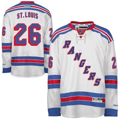 New York Rangers 26 Martin St. Louis White Hockey NHL Jerseys