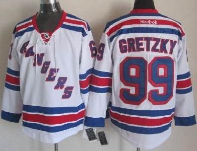 Cheap New York Rangers 99 Wayne Gretzky White NHL Jersey For Sale