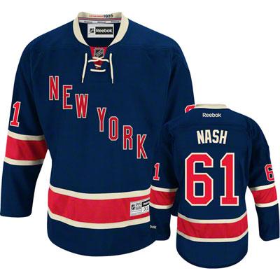 New York Rangers #61 Rick Nash Navy Blue NHL Jersey