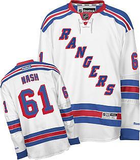 New York Rangers #61 Rick Nash White NHL Jersey