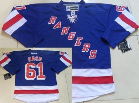 New York Rangers #61 Rick Nash Blue NHL Jersey New York Rangers #61 Rick Nash Blue NHL Jersey