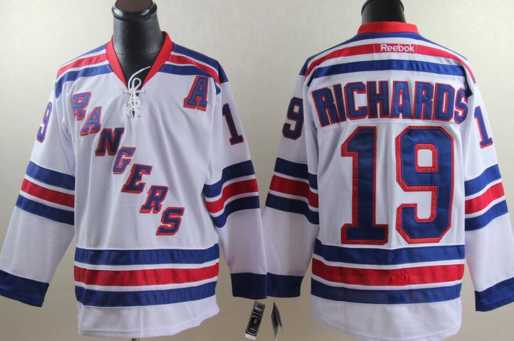 Cheap New York Rangers 19 Brad Richards White NHL Jerseys For Sale