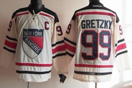 Cheap New York Rangers 99 Wayne Gretzky 2012 Winter Classic Cream Jersey For Sale