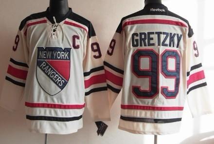 New York Rangers 99 Wayne Gretzky 2012 Winter Classic Cream Jersey