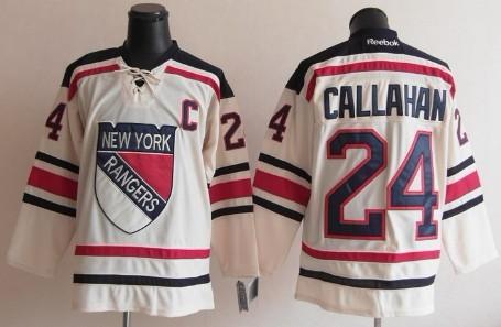 Cheap New York Rangers 24 Ryan Callahan 2012 Winter Classic Cream Jersey For Sale