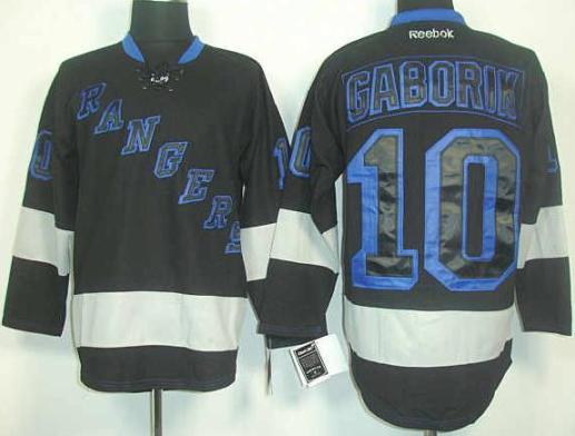Cheap New York Rangers 10 Gaborik Black NHL Jerseys For Sale