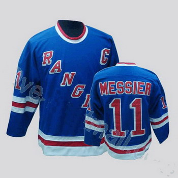 Cheap New York Rangers 11 Mark Messier Blue CCM Throwback Jersey For Sale