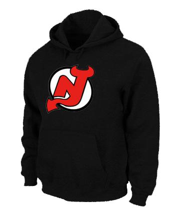 Cheap NHL New Jersey Devils Big & Tall Logo Pullover Hoodie black For Sale