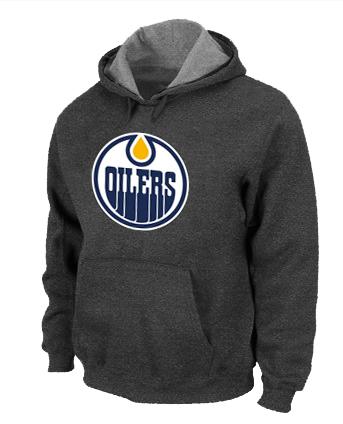 Cheap NHL Edmonton Oilers Big & Tall Logo Pullover Hoodie D.Grey For Sale