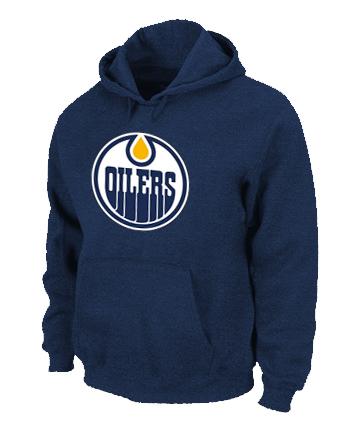 Cheap NHL Edmonton Oilers Big & Tall Logo Pullover Hoodie D.Blue For Sale